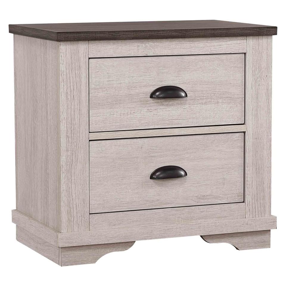 Nightstands |  Marie Collection Nightstand White Bedroom Furniture Nightstands