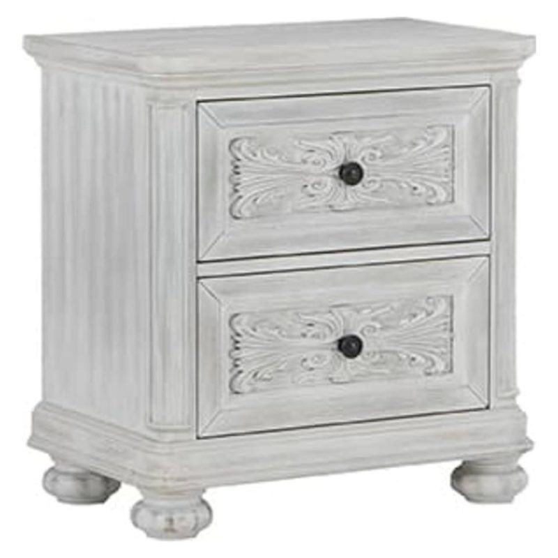 Nightstands |  Miya Nightstand White Bedroom Furniture Nightstands