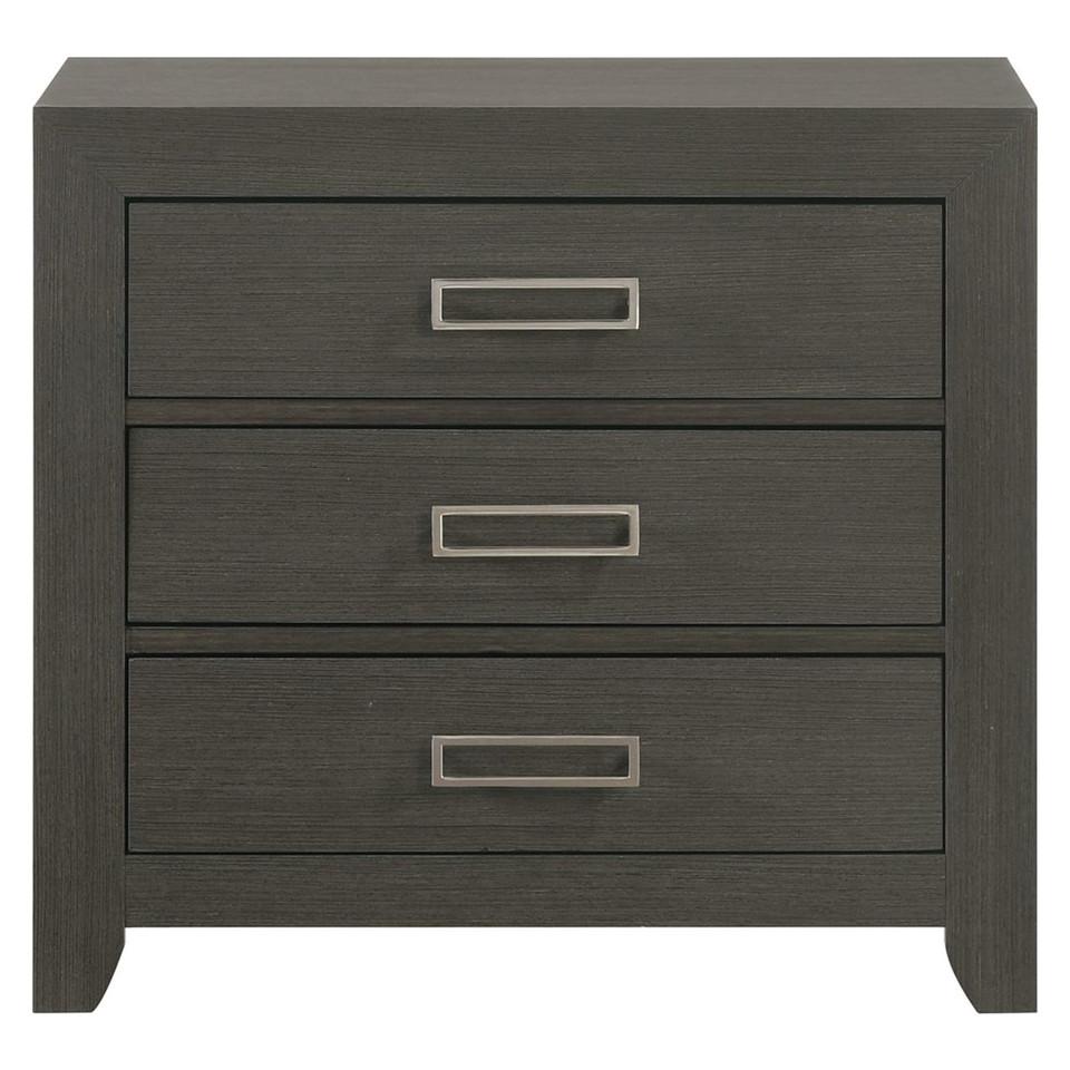 Nightstands |  Rhapsody Collection Gray Nightstand Gray Bedroom Furniture Gray