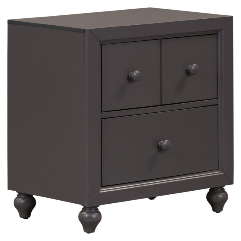 Nightstands |  Sienna Gray Nightstand Gray Bedroom Furniture Gray