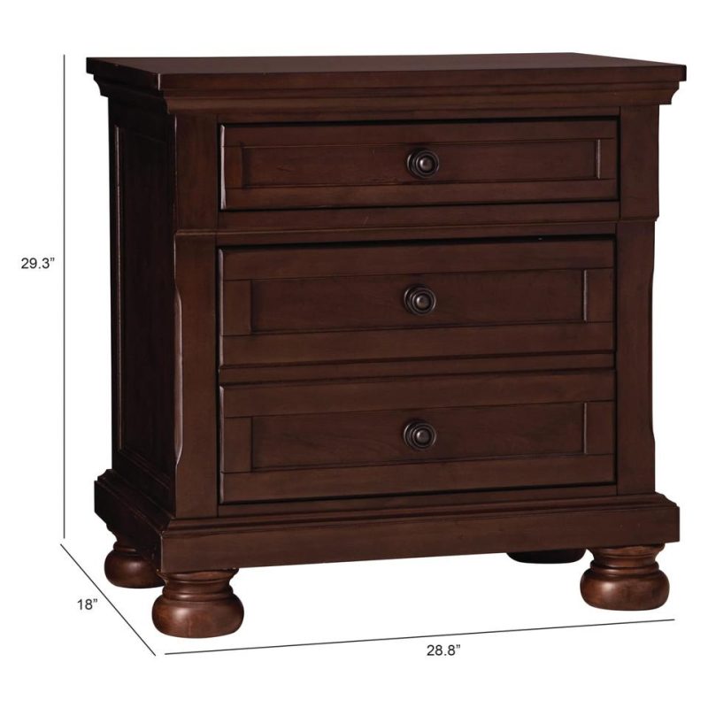 Nightstands |  Spencer Cherry Nightstand Brown Bedroom Furniture Brown