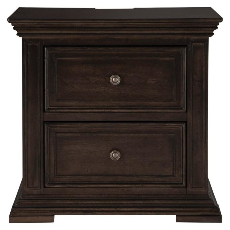 Nightstands |  Summit Collection Nightstand Brown Bedroom Furniture Brown