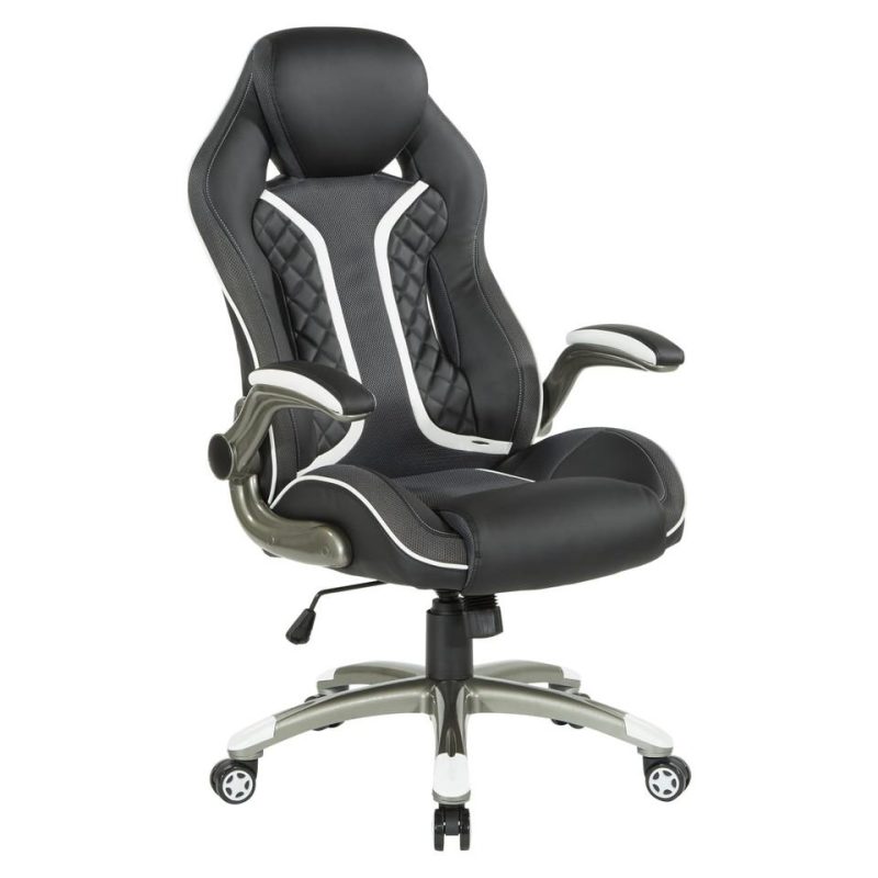 Office Chairs |  Xplorer 51 Gaming Chair in Faux Leather Black Home Office Furniture Black