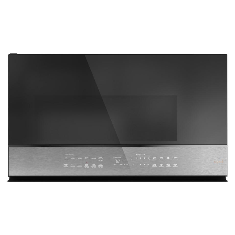 Over The Range Microwaves |  Café™ 2.1 cu. ft. Smart Over-the-Range Microwave Oven in Platinum Glass – CVM721M2NS5 Gray Microwaves Gray