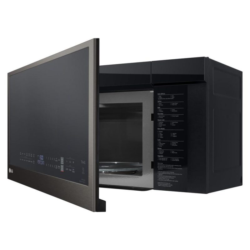 Over The Range Microwaves |  LG 2.0 cu. ft. Wi-Fi Enabled Over-the-Range Microwave Oven with EasyClean® – Black Stainless Steel – MVEL2033D Black Microwaves Black