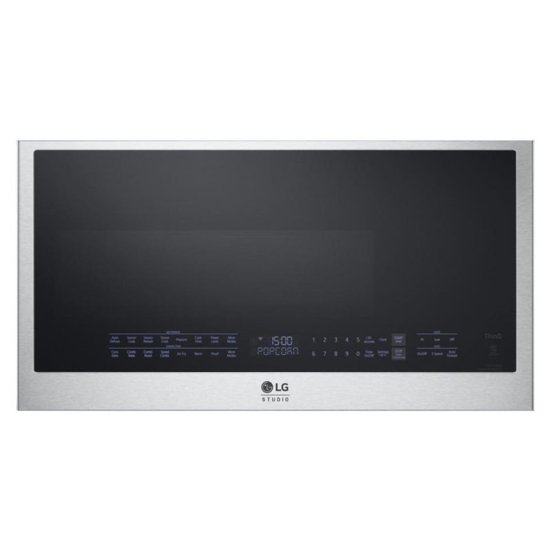 Over The Range Microwaves |  LG Studio 1.7 cu. ft. Over-the-Range Convection Microwave with Air Fry – MHES1738F Stainless Steel Microwaves Over The Range Microwaves