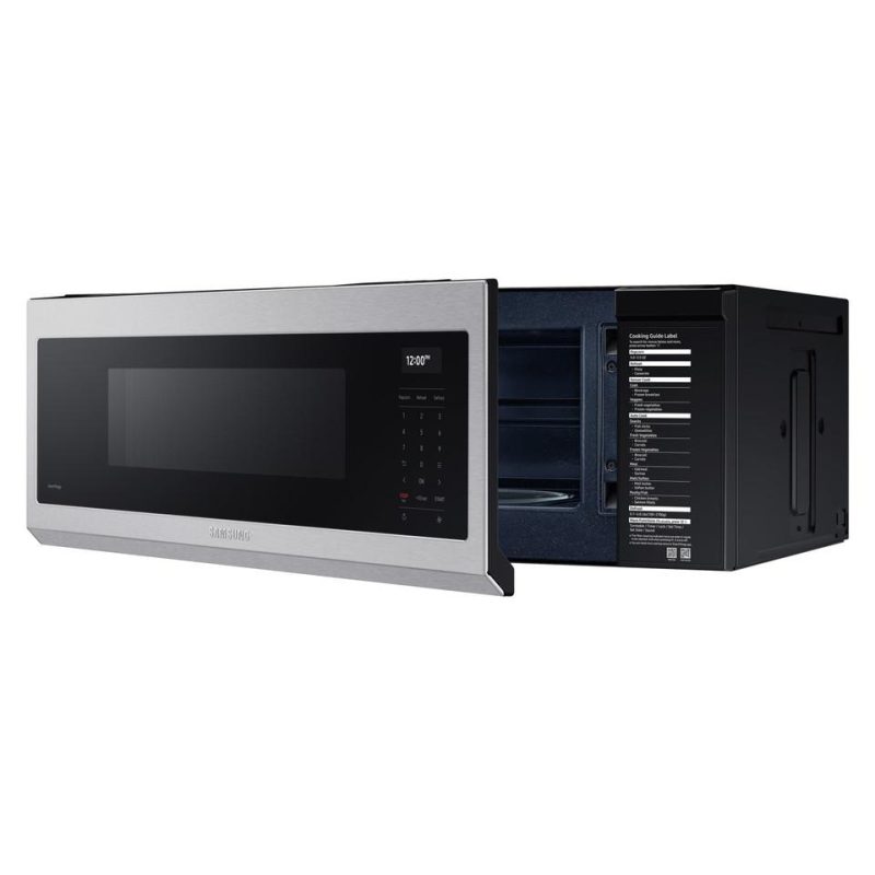 Over The Range Microwaves |  Samsung 1.1 cu. ft. Over-the-Range Microwave w/ 550 cu. ft.M Hood Ventilation, Wi-Fi & Voice Control Stainless Steel Microwaves Over The Range Microwaves