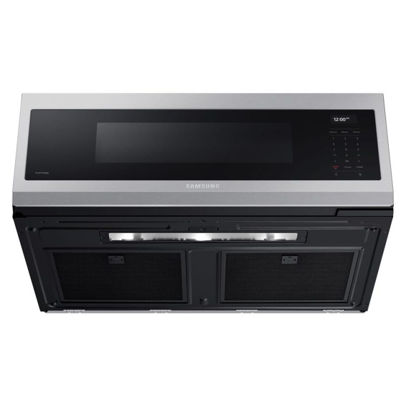 Over The Range Microwaves |  Samsung 1.1 cu. ft. Over-the-Range Microwave w/ 550 cu. ft.M Hood Ventilation, Wi-Fi & Voice Control Stainless Steel Microwaves Over The Range Microwaves