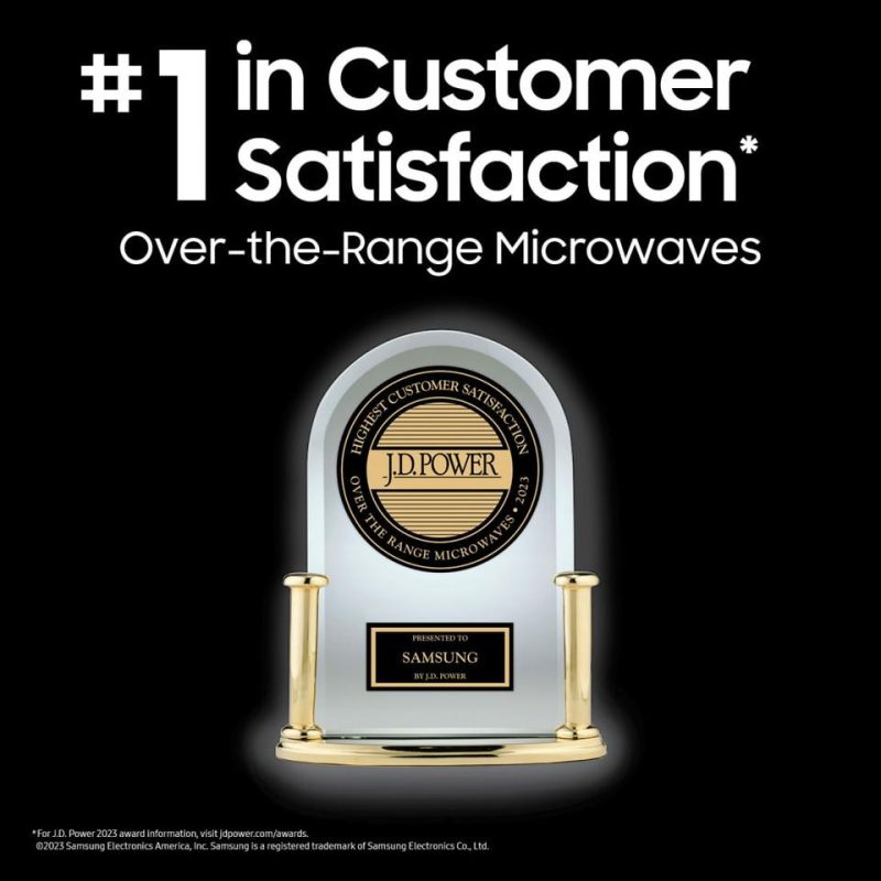 Over The Range Microwaves |  Samsung 30 in. 1.9 cu. ft. Over-the-Range Microwave – ME19R7041FG Black Microwaves Black