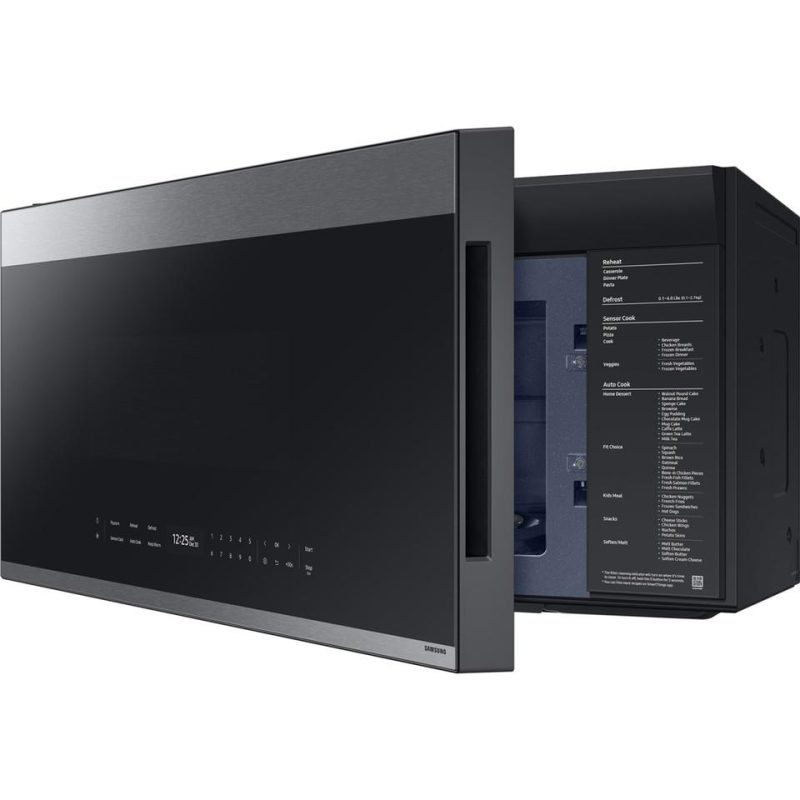 Over The Range Microwaves |  Samsung Bespoke Smart 2.1 cu. ft. Over-the-Range Microwave with Auto Connectivity & LCD Display – ME21DG6700SR Stainless Steel Microwaves Over The Range Microwaves