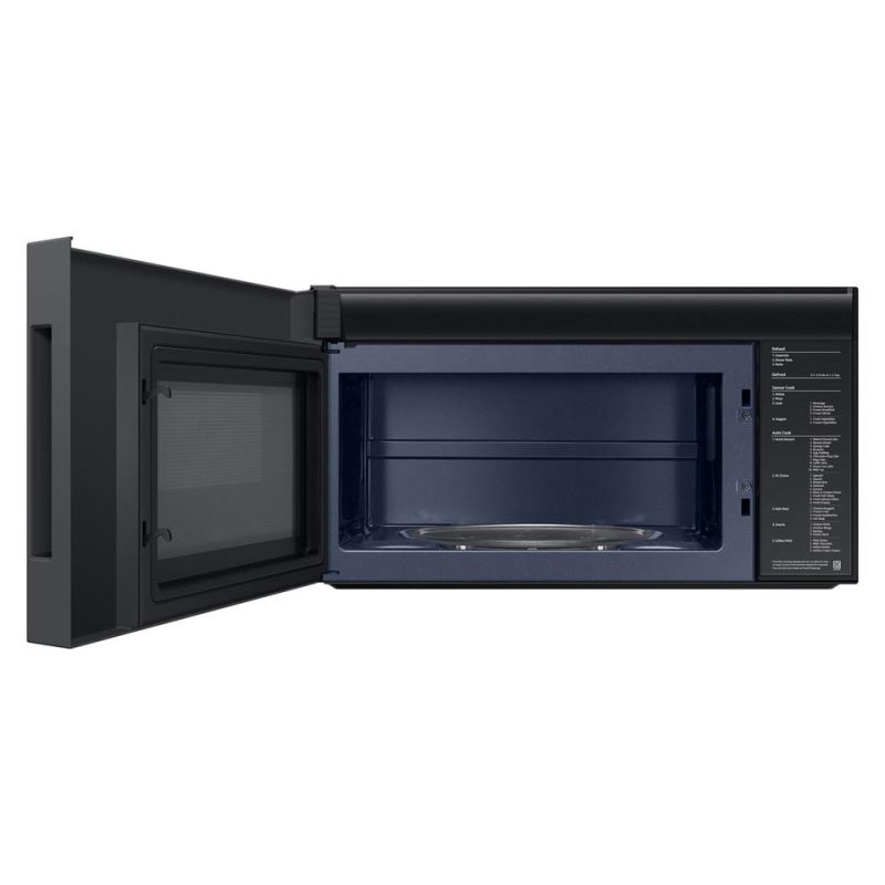 Over The Range Microwaves |  Samsung Bespoke Smart 2.1 cu. ft. Over-the-Range Microwave with Auto Connectivity & SmartThings Cooking – ME21DG6500MT Black Microwaves Black