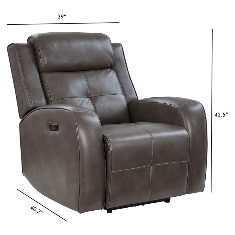 Recliners |  Empire Recliner Gray Living Room Furniture Gray