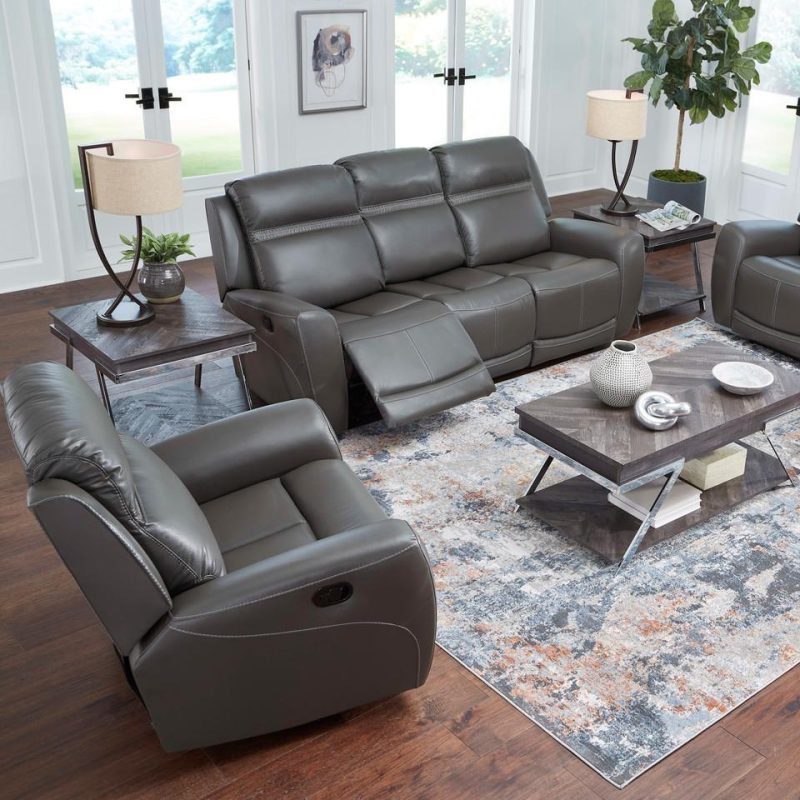 Recliners |  Felix Swivel Recliner Gray Living Room Furniture Gray