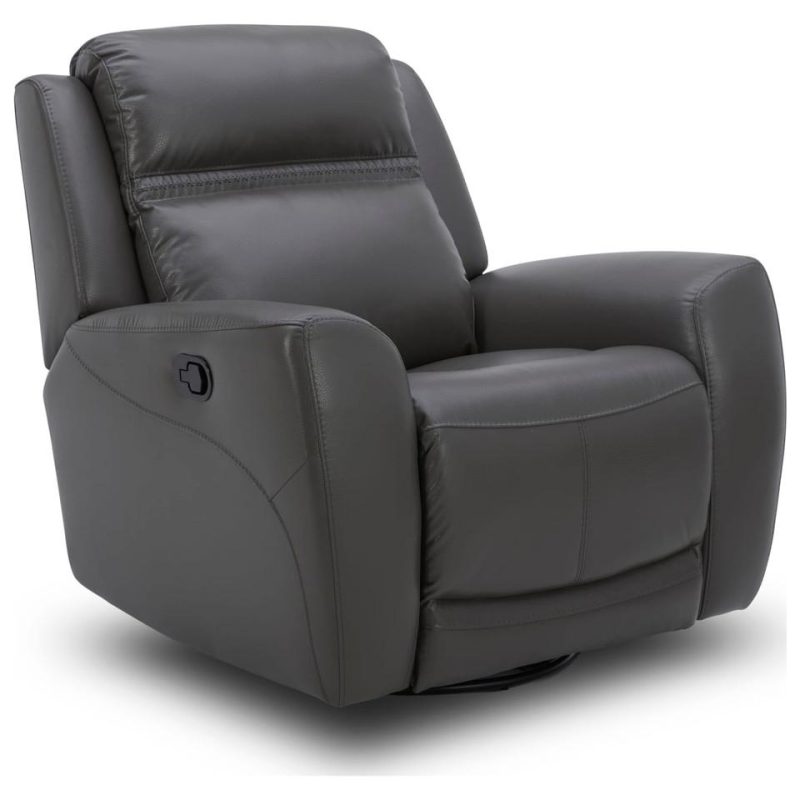 Recliners |  Felix Swivel Recliner Gray Living Room Furniture Gray