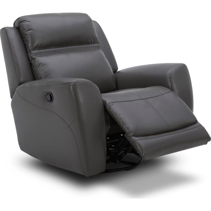 Recliners |  Felix Swivel Recliner Gray Living Room Furniture Gray