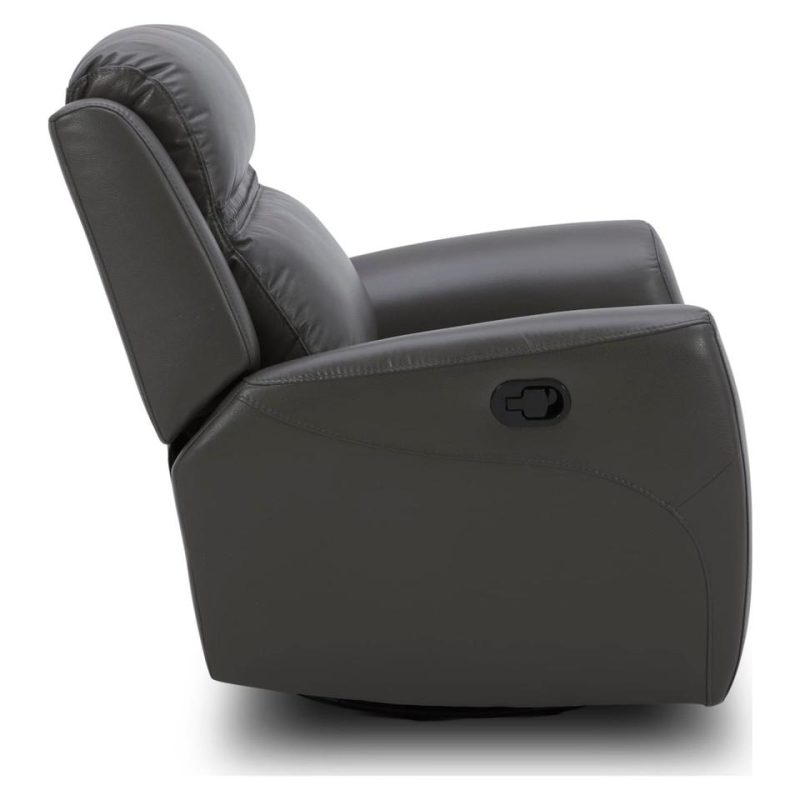 Recliners |  Felix Swivel Recliner Gray Living Room Furniture Gray