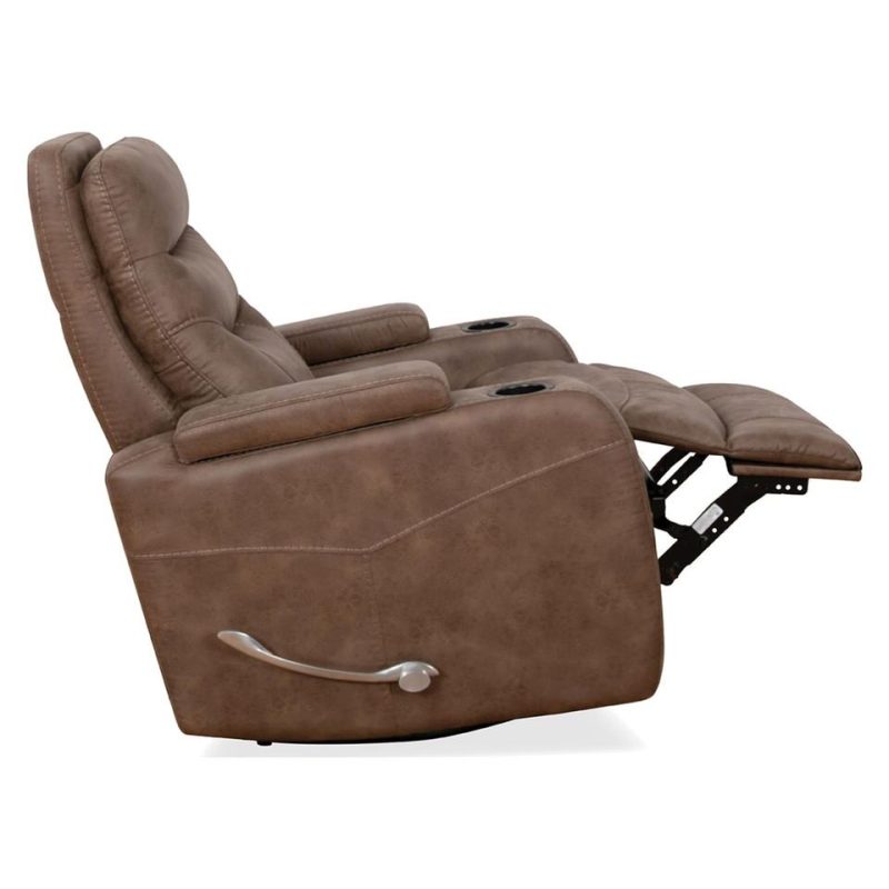 Recliners |  Jupiter Tumbleweed Swivel Glider Recliner Brown Living Room Furniture Brown