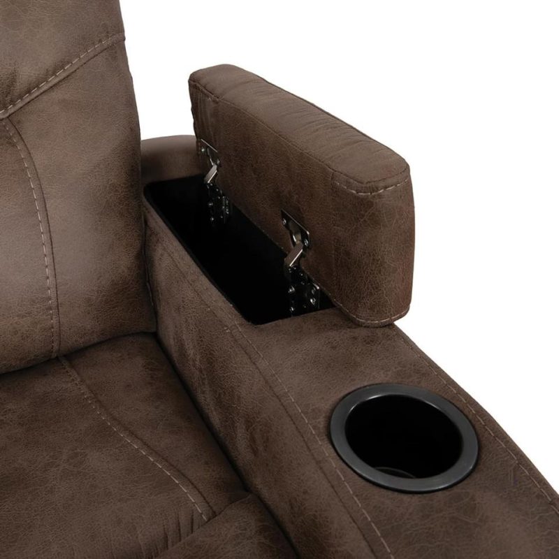 Recliners |  Jupiter Tumbleweed Swivel Glider Recliner Brown Living Room Furniture Brown