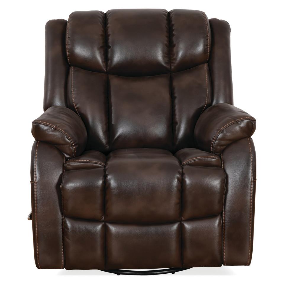 Recliners |  Morgan Coffee Swivel Glider Recliner Brown Living Room Furniture Brown