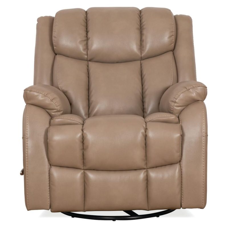 Recliners |  Morgan Mushroom Swivel Glider Recliner Brown Living Room Furniture Brown