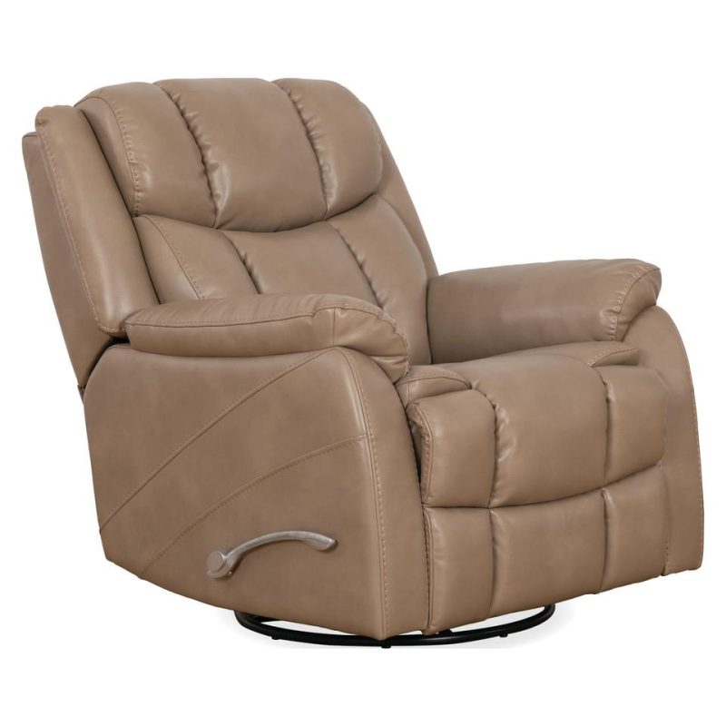 Recliners |  Morgan Mushroom Swivel Glider Recliner Brown Living Room Furniture Brown