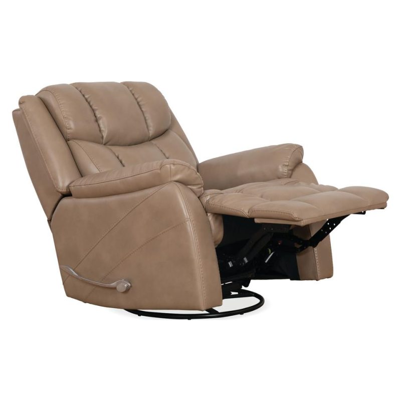 Recliners |  Morgan Mushroom Swivel Glider Recliner Brown Living Room Furniture Brown