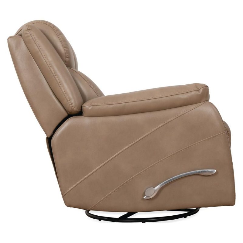 Recliners |  Morgan Mushroom Swivel Glider Recliner Brown Living Room Furniture Brown