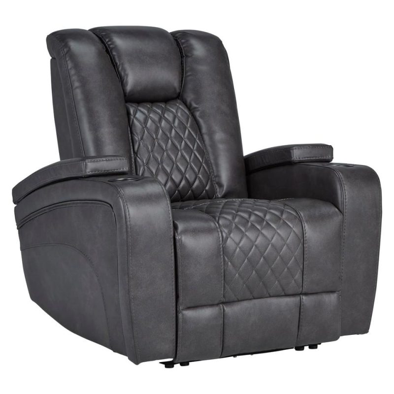 Recliners |  Onyx Glider Recliner Black Living Room Furniture Black