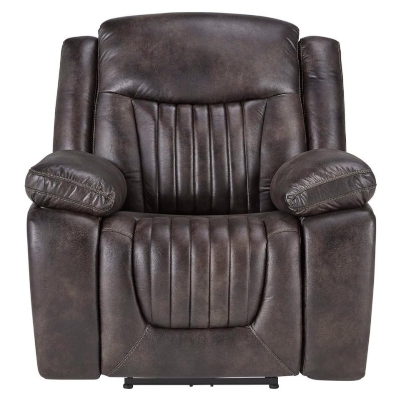 Recliners |  Optima P2 Motion  Power Headrest Recliner Brown Living Room Furniture Brown