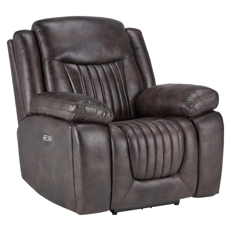 Recliners |  Optima P2 Motion  Power Headrest Recliner Brown Living Room Furniture Brown