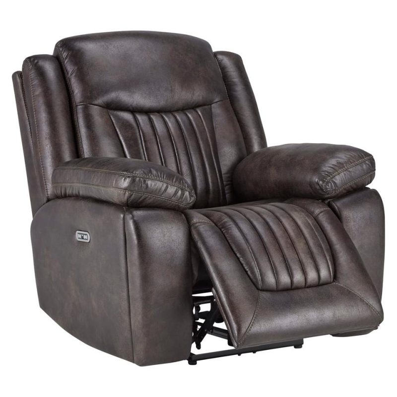 Recliners |  Optima P2 Motion  Power Headrest Recliner Brown Living Room Furniture Brown