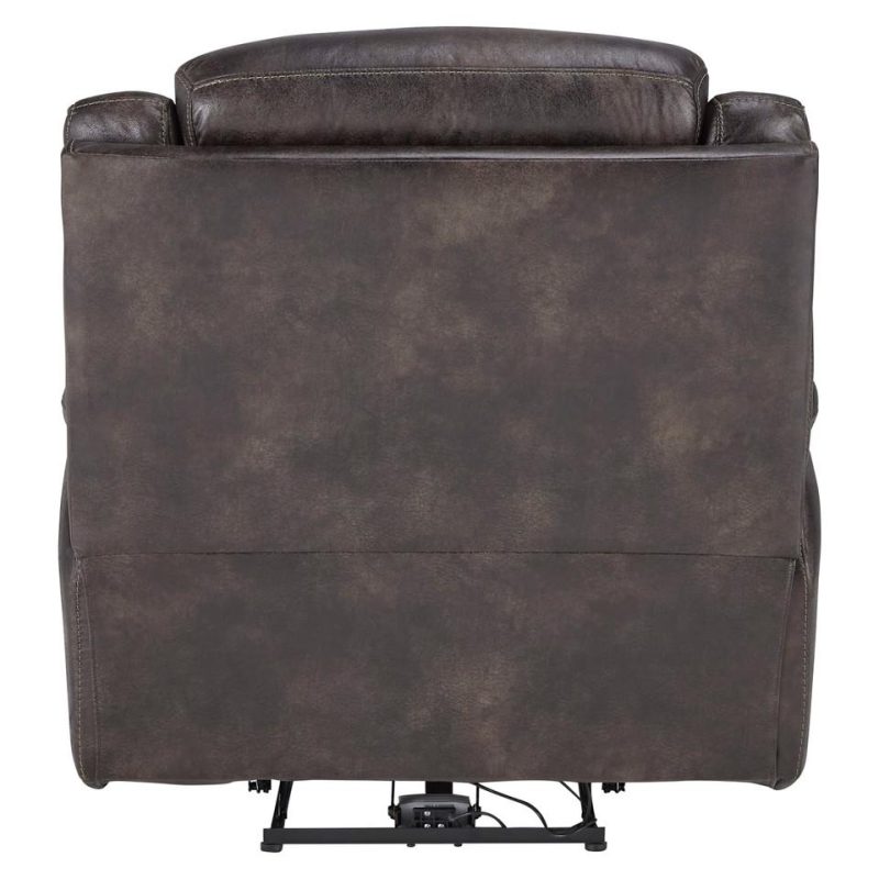 Recliners |  Optima P2 Motion  Power Headrest Recliner Brown Living Room Furniture Brown