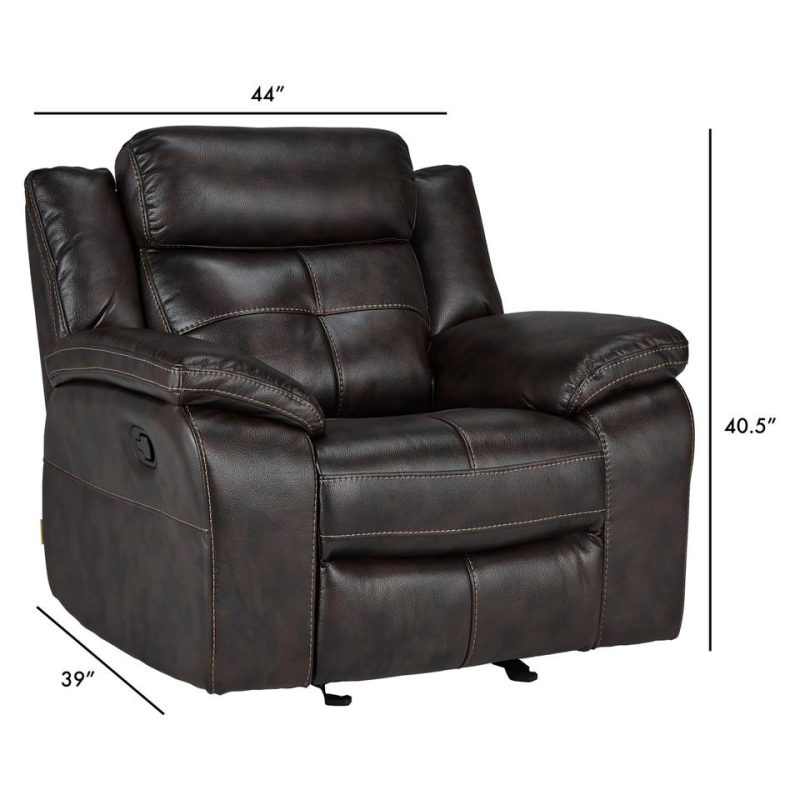 Recliners |  Parker Recliner Brown Living Room Furniture Brown