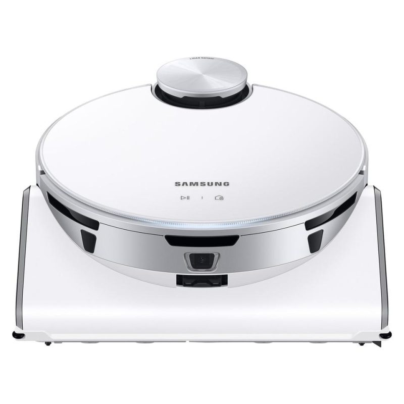 Robotic Vacuums |  Samsung Jet Bot AI+ Robot Vacuum with Object Recognition – VR50T95735W White Robotic Vacuums