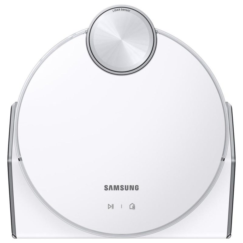 Robotic Vacuums |  Samsung Jet Bot AI+ Robot Vacuum with Object Recognition – VR50T95735W White Robotic Vacuums