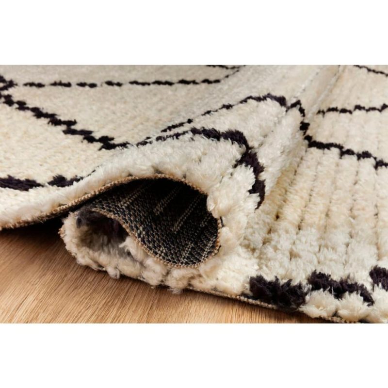 Rugs |  Cream & Charcoal 8X11 Alice Rug Cream Home Décor Cream