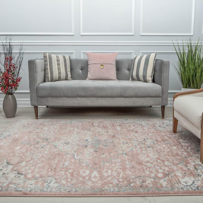 Rugs |  Hailey Pink 5X7 Rug Pink Home Décor Pink