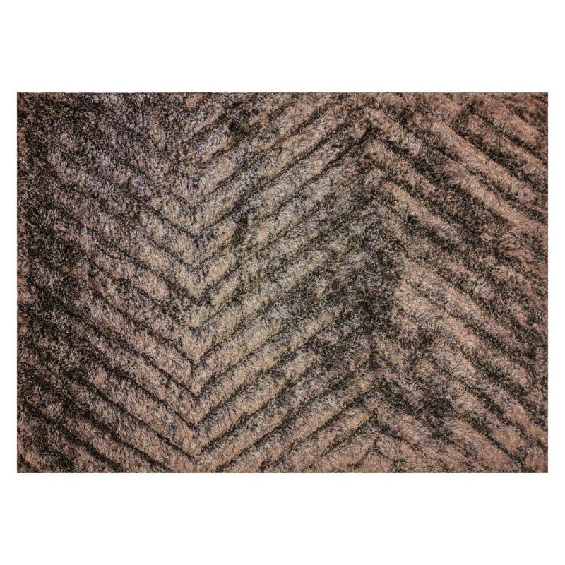 Rugs |  Mia Zigzag Chocolate 5 X 7 Rug Brown Home Décor Brown