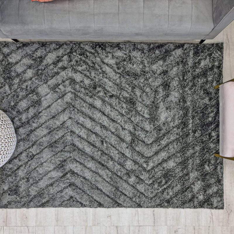 Rugs |  Mia Zigzag Gray 5 X 7 Rug Gray Home Décor Gray