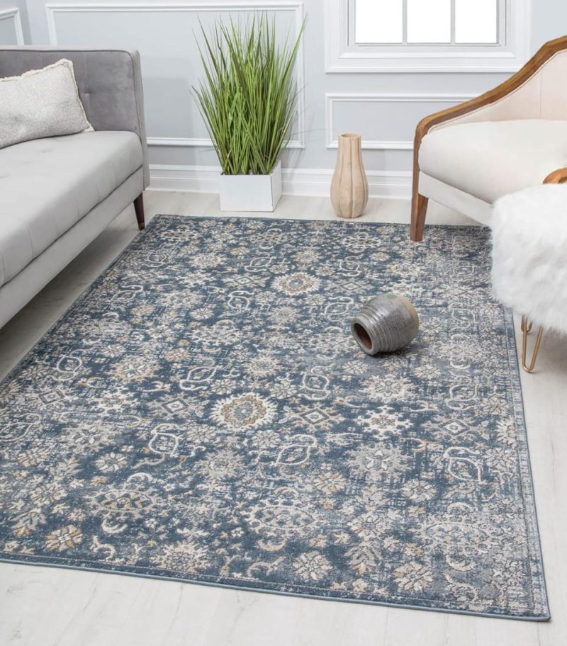 Rugs |  Milford Palace Blue 8X10 Rug Blue Home Décor Blue