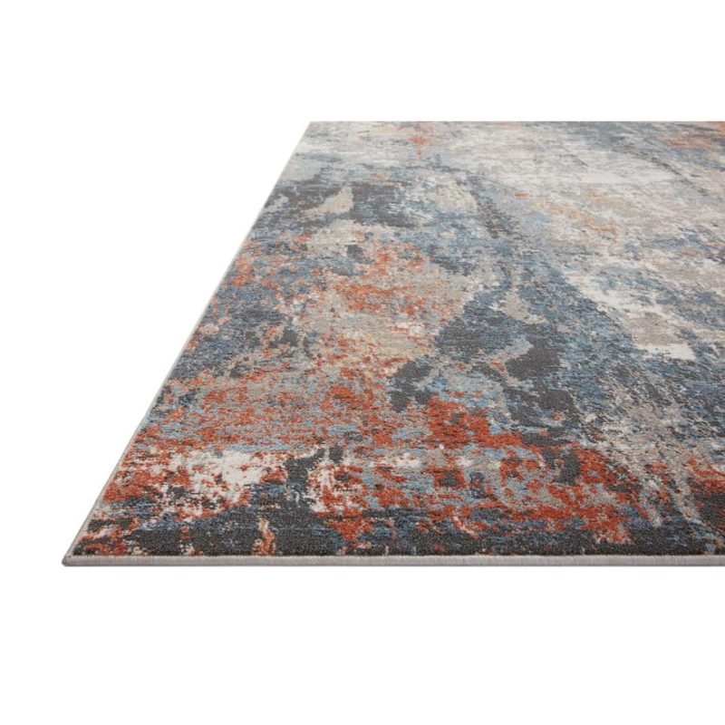 Rugs |  Silver & Apricot 5X7 Maeve Rug Gray Home Décor Gray