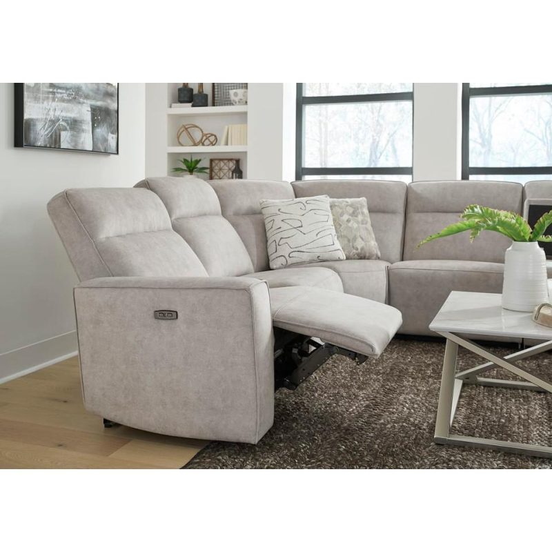 Sectionals |  Bedford Park 6-Piece Reclining Sectional White Living Room Furniture Living Room Sets