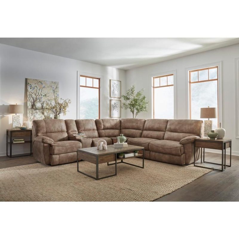 Sectionals |  Conway 3-pc Power Reclining Sectional Brown Living Room Furniture Brown