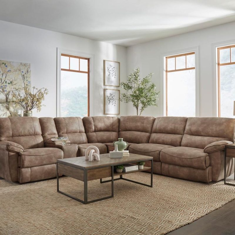 Sectionals |  Conway 3-pc Power Reclining Sectional Brown Living Room Furniture Brown