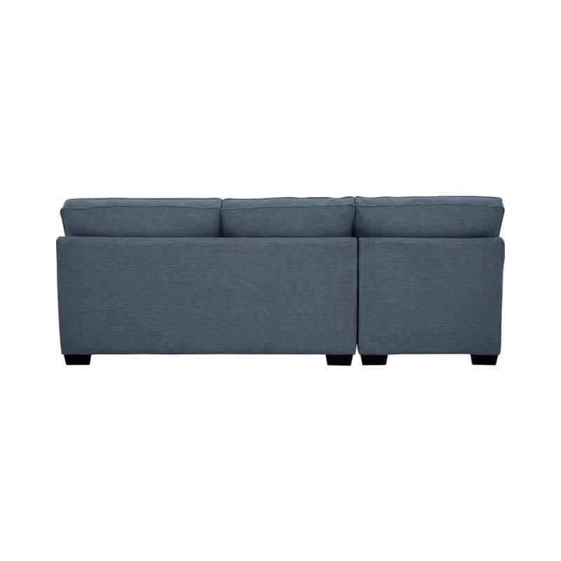 Sectionals |  Crestview Track Arm Blue 2-pc sectional w/ left chaise Blue Living Room Furniture Blue