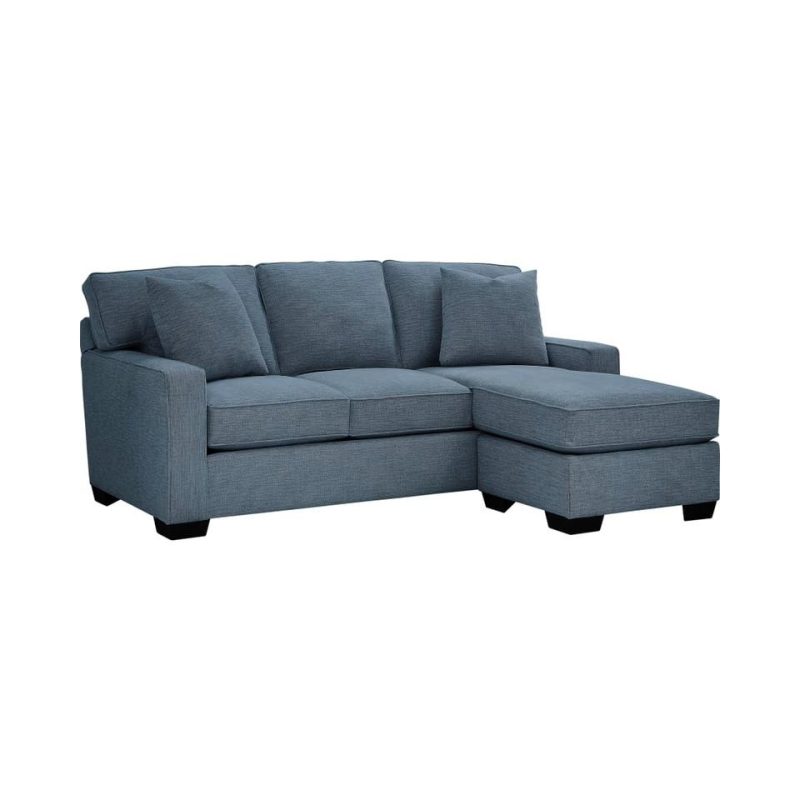 Sectionals |  Crestview Track Arm Blue Sofa Chaise Blue Living Room Furniture Blue