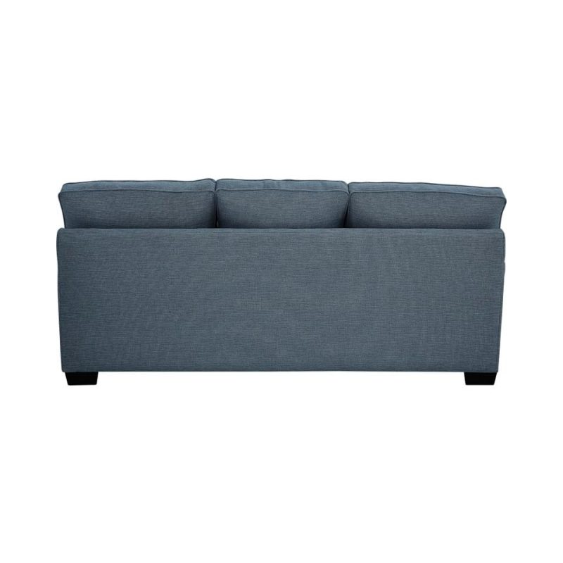 Sectionals |  Crestview Track Arm Blue Sofa Chaise Blue Living Room Furniture Blue