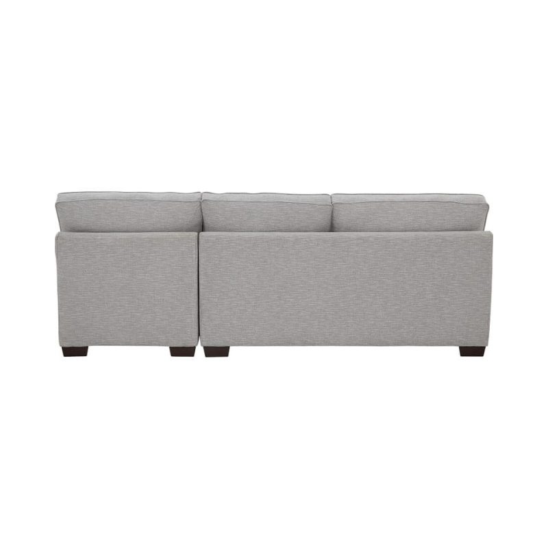 Sectionals |  Crestview Track Arm Granite 2-pc sectional w/ right chaise Gray Living Room Furniture Gray