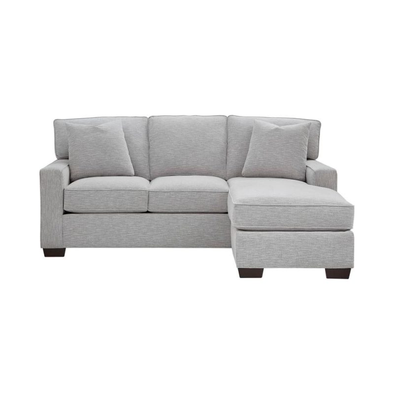 Sectionals |  Crestview Track Arm Granite Sofa Chaise Gray Living Room Furniture Gray