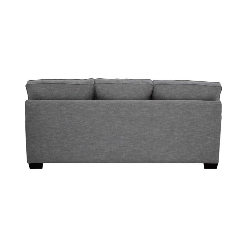 Sectionals |  Crestview Track Arm Graphite Sofa Chaise Gray Living Room Furniture Gray